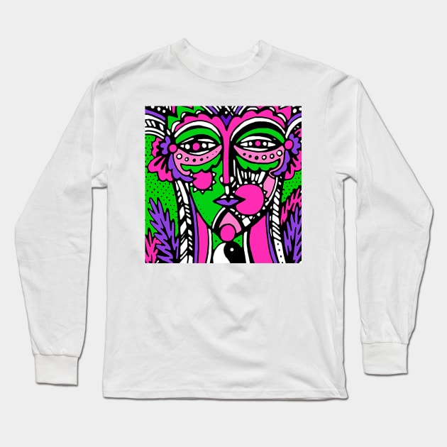 Flores Long Sleeve T-Shirt by Daria Kusto